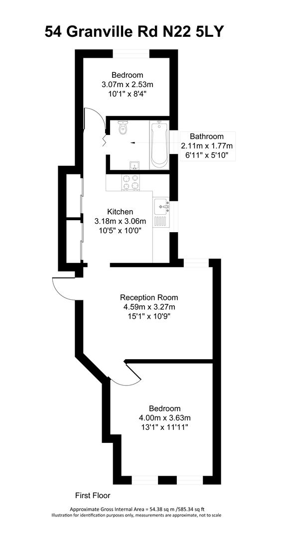 2 bedroom Flat for rent